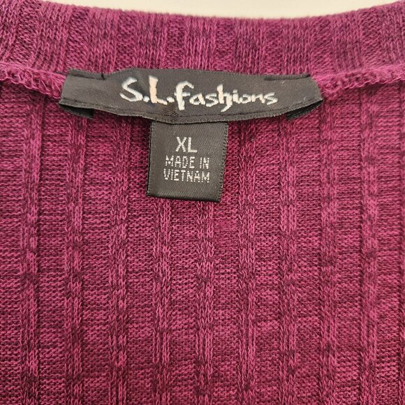 Whimsigoth Retro Purple Dress Ribbed Lace Witchy Whimsy Bohemian Goth Grunge XL - Picture 9 of 11